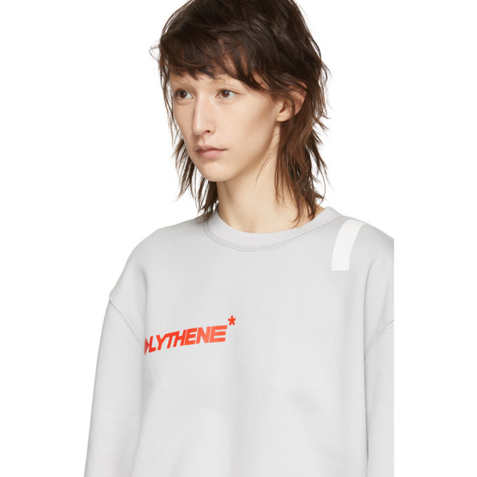 Polythene* Optics Grey Logo Nail Sweatshirt