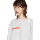 Polythene* Optics Grey Logo Nail Sweatshirt