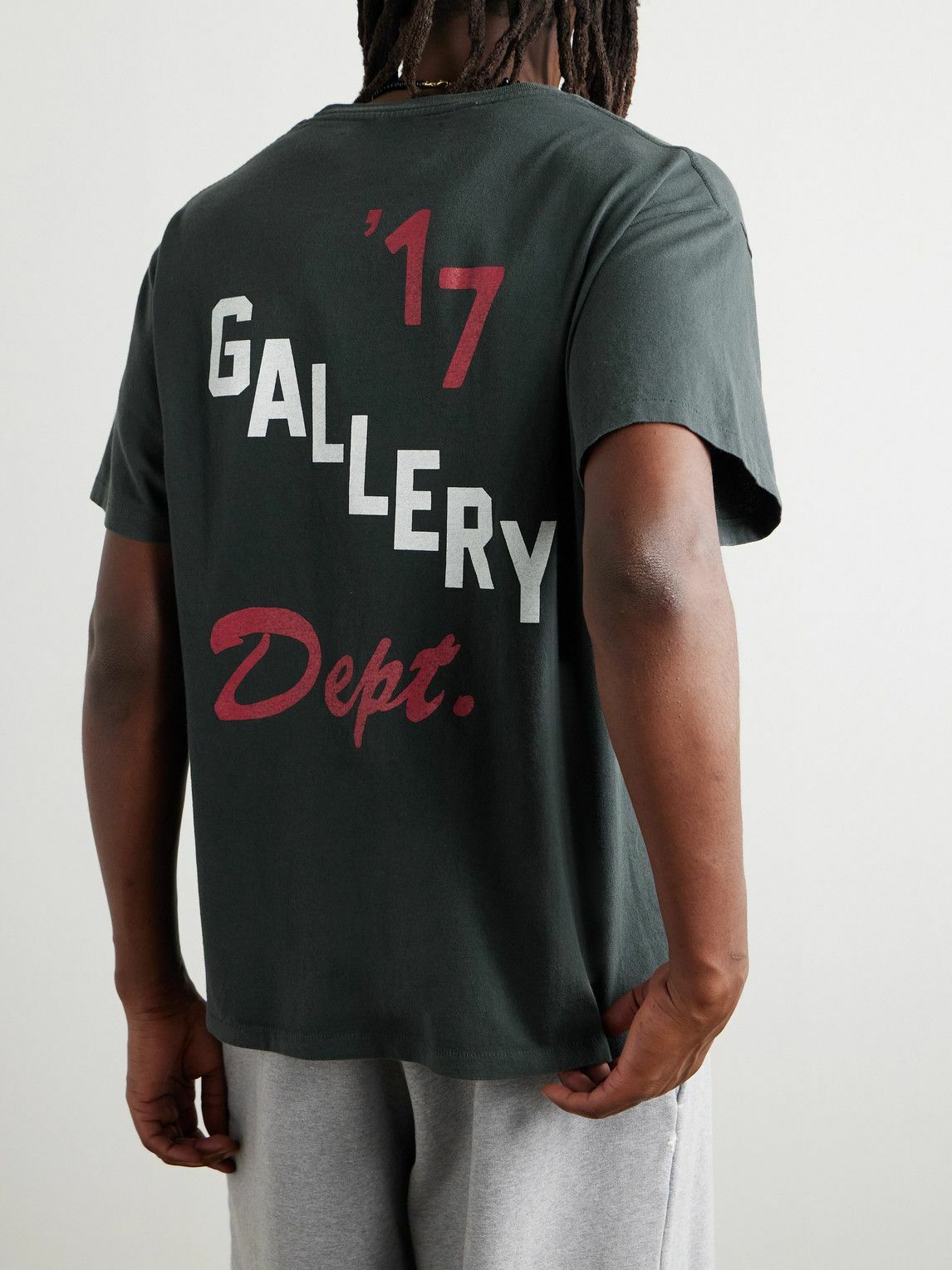 GALLERY DEPT.★ロゴ コットンジャージー Tシャツ Gallery Dept. - Logo-Print Cotton-Jersey T-Shirt - Gray