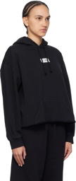 MM6 Maison Margiela Black Raw Edge Hoodie