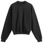 SKIMS Women's Cotton Fleece Classic Crew Sweat in Onyx