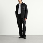 Casablanca Men's Workwear Wool Belt Loop Trouser in Black