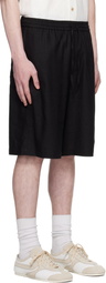 Holzweiler Black Lian Linen Shorts