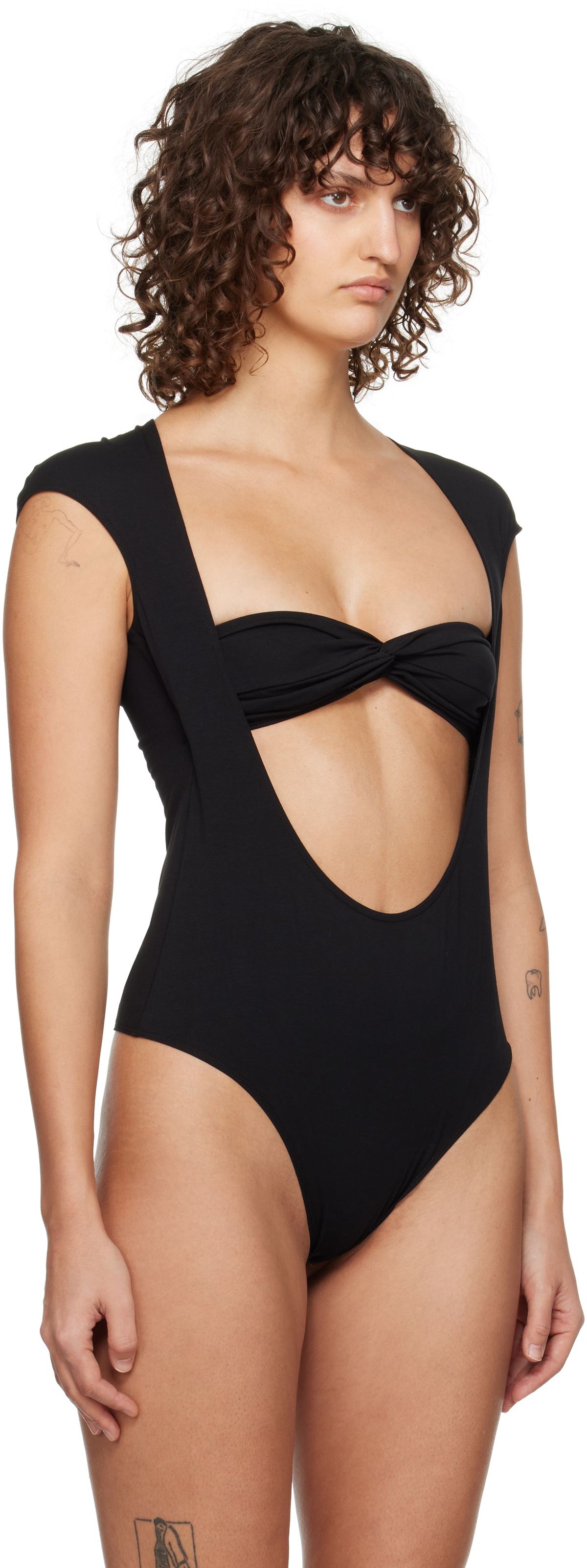 Beaufille Black Baes Bodysuit