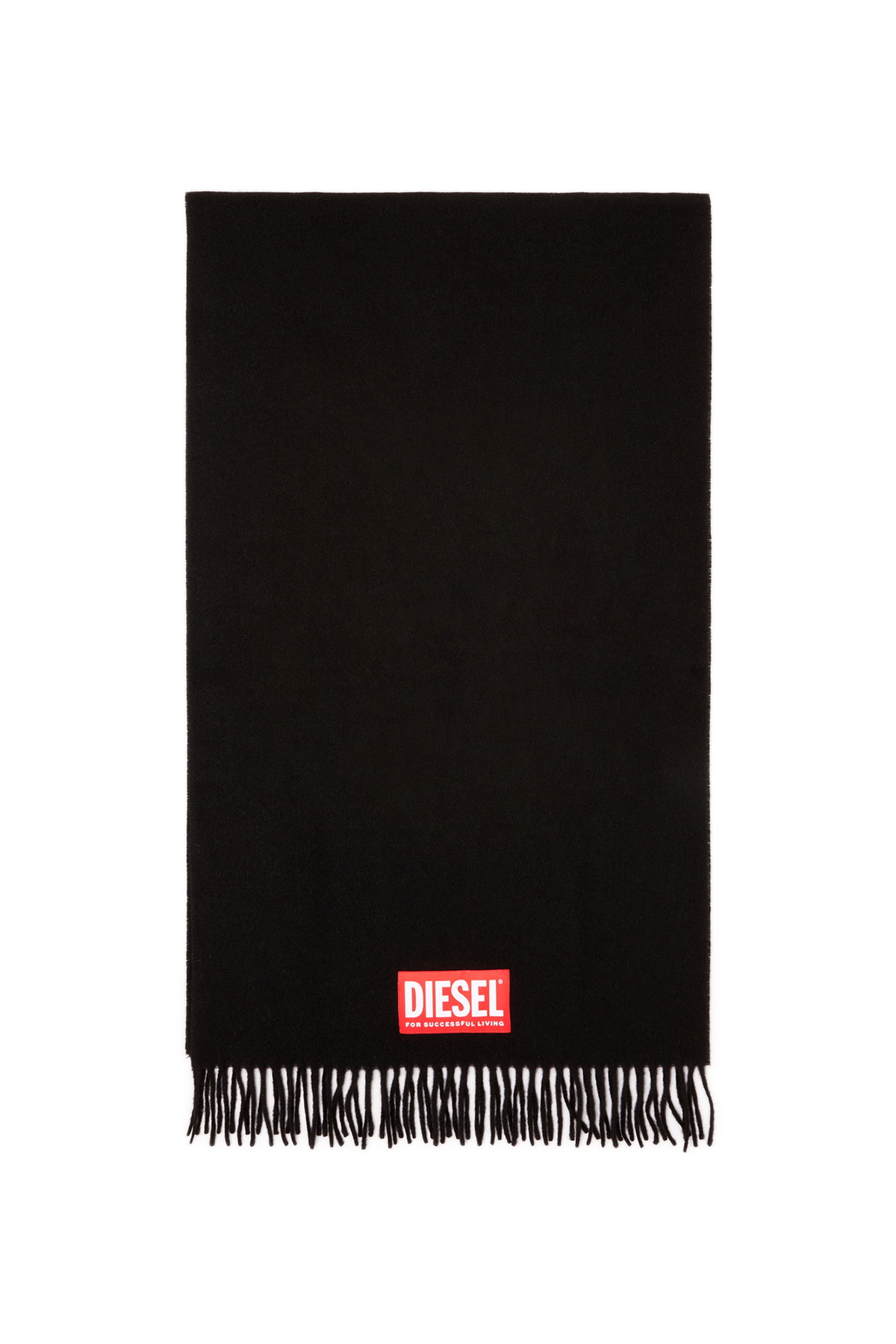 Diesel Wool blend scarf - Scarf Mens in Black