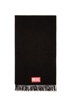 Diesel Wool blend scarf - Scarf Mens in Black