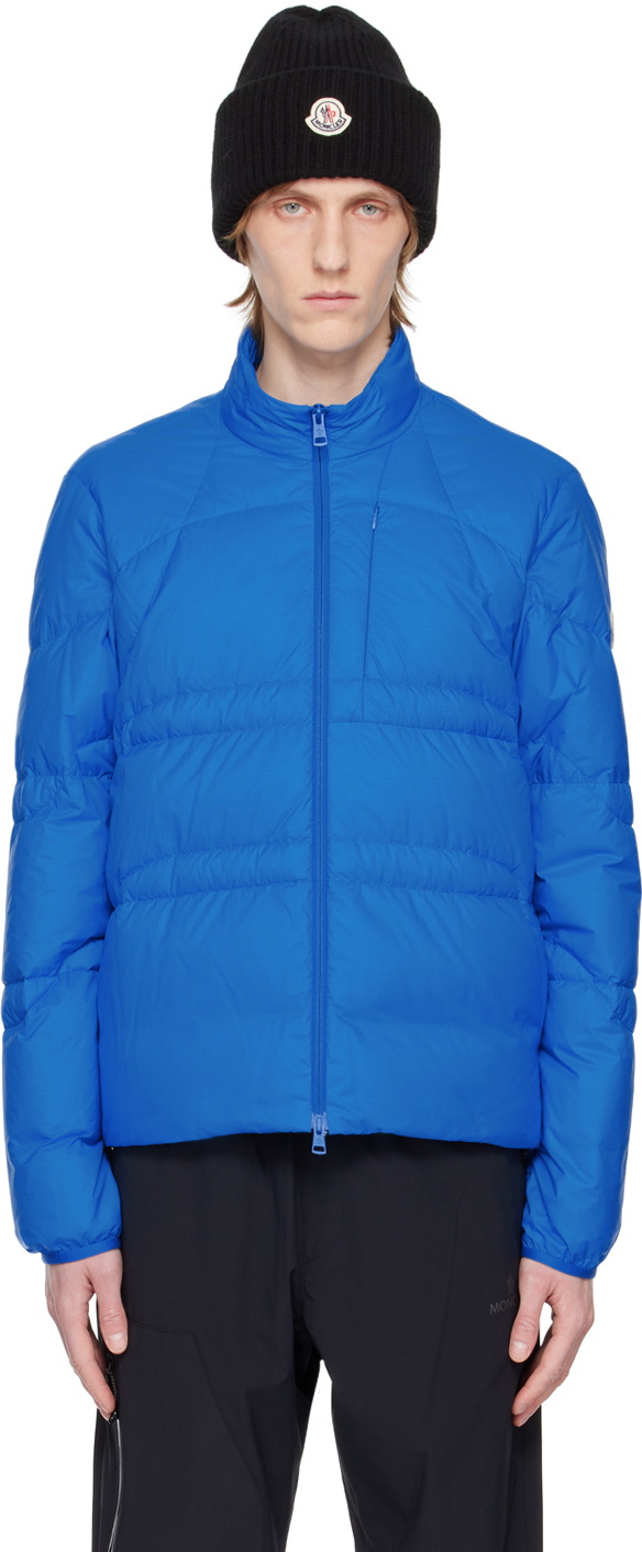 Moncler Blue Biham Short Down Jacket Moncler