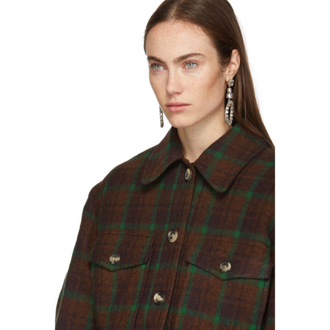 Isabel Marant Brown Check Wool Harvey Jacket Isabel Marant