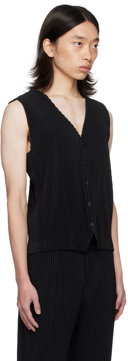 HOMME PLISSÉ ISSEY MIYAKE BASICS VEST BASICS Vest Black – ISSEY MIYAKE EU
