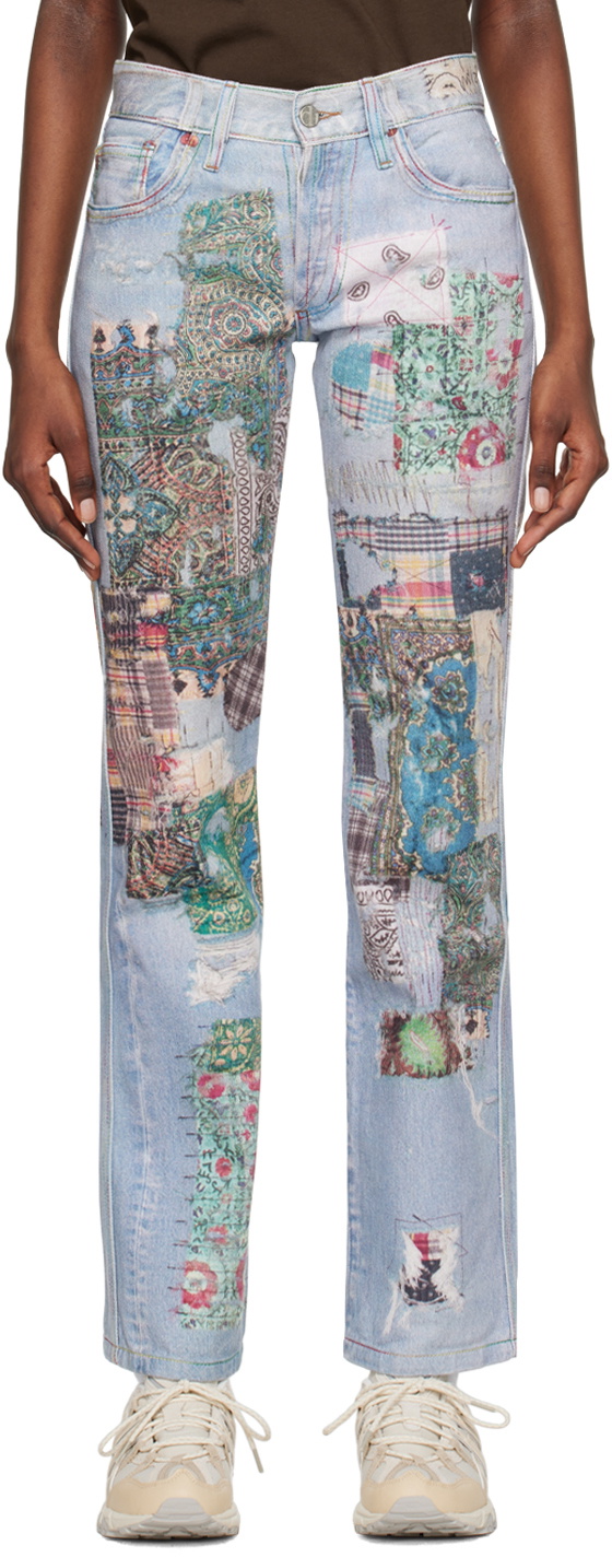 (di)vision Blue Graphic Jeans