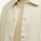 Bram's Fruit Men's Linen Overshirt in Beige