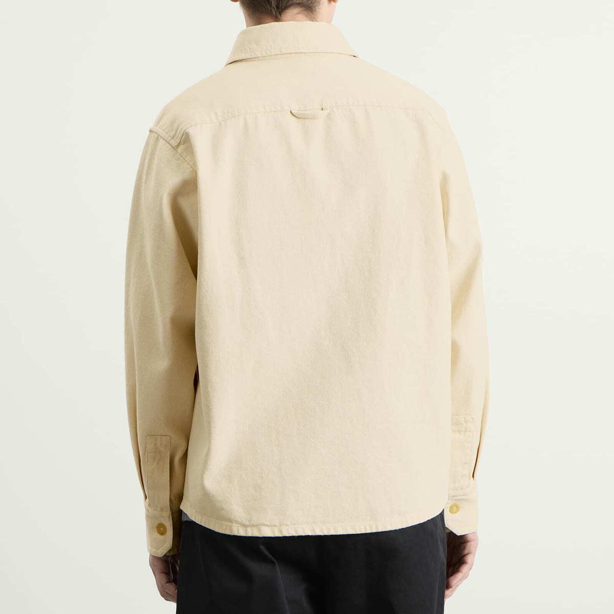 A.P.C. Men's Surchiemise Basile Logo Shirt in Off White