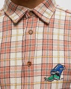 Butter Goods Bucket Plaid Shirt Brown|Beige - Mens - Longsleeves