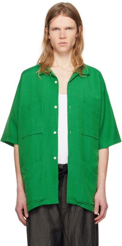 Photo: Pilgrim Surf + Supply Green Amedeo Short Sleeve Shirt