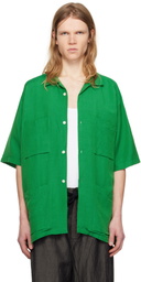 Pilgrim Surf + Supply Green Amedeo Short Sleeve Shirt