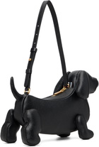 Thom Browne Black Pebble Grain Baby Hector Shoulder Bag