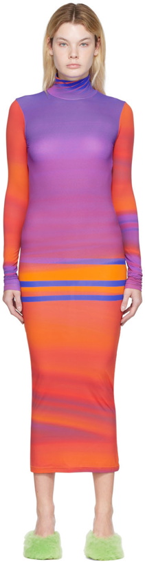 Photo: Nina Ricci Multicolor Print Maxi Dress