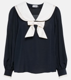 Rixo Eimer silk blouse