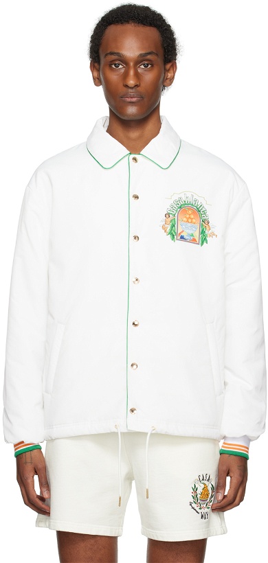 Photo: Casablanca White Printed Jacket