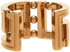 Versace Gold Cut Out Ring