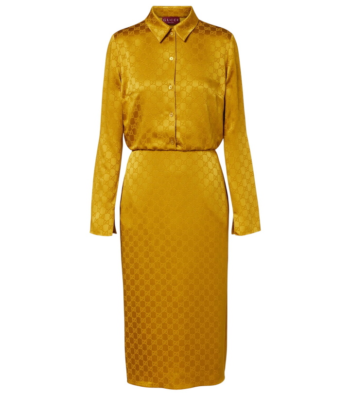 Photo: Gucci GG jacquard shirt dress