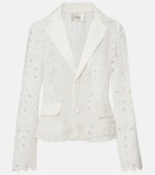 Frame Paisley broderie anglaise cotton blazer