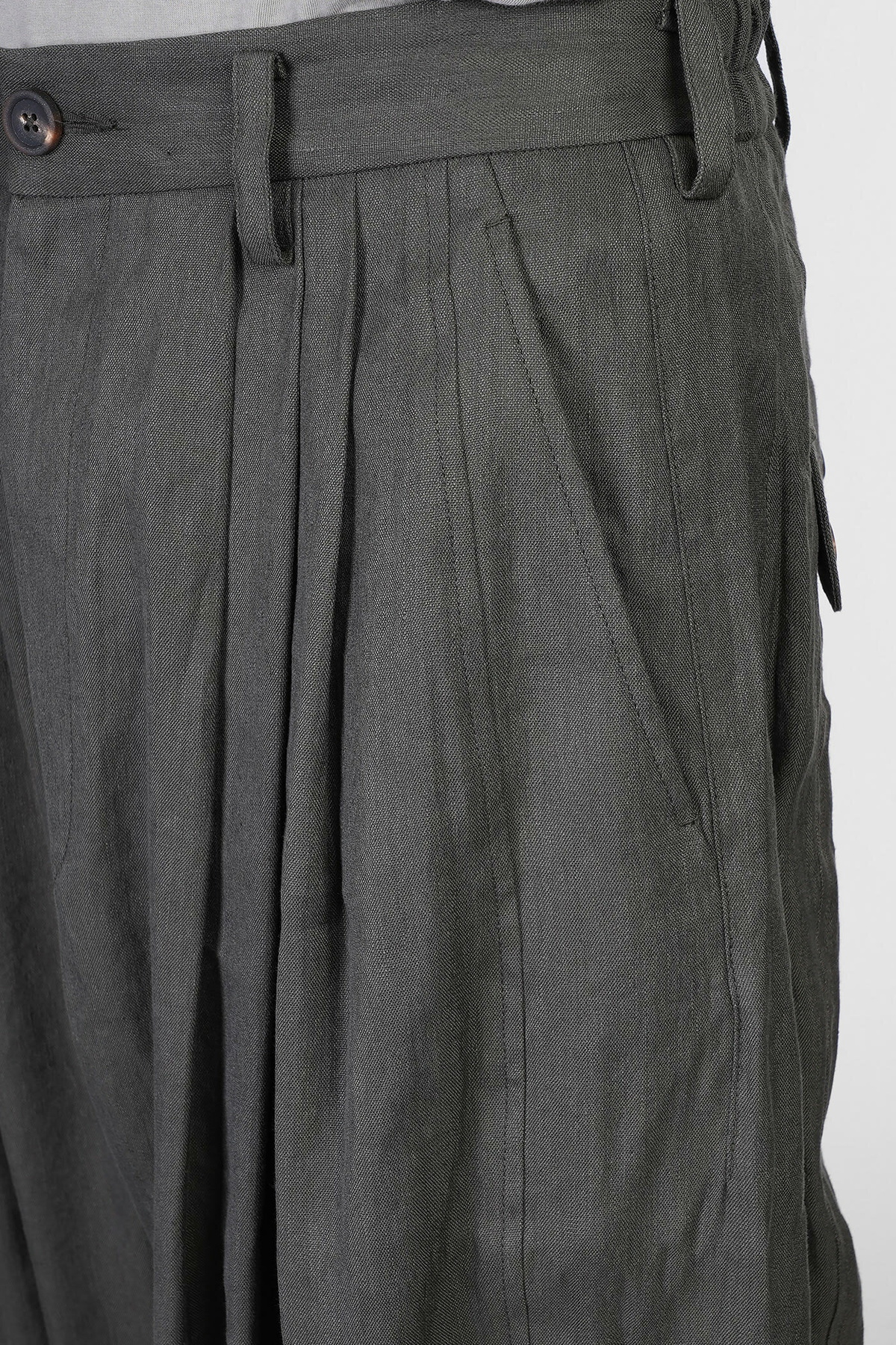 Ziggy Chen Pants In Green Chanvre