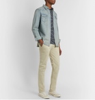 Polo Ralph Lauren - Slim-Fit Distressed Denim Western Shirt - Blue