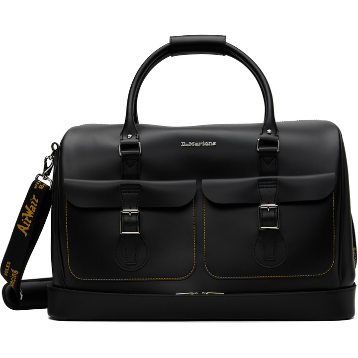Photo: Dr. Martens Black Smooth Leather Weekender Bag