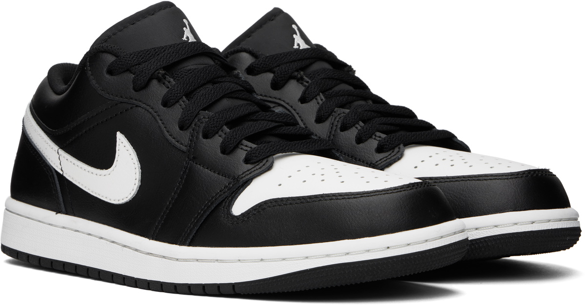 Nike Jordan Black & White Air Jordan 1 Low Sneakers