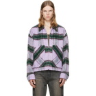 We11done Purple Check Pattern Jacket