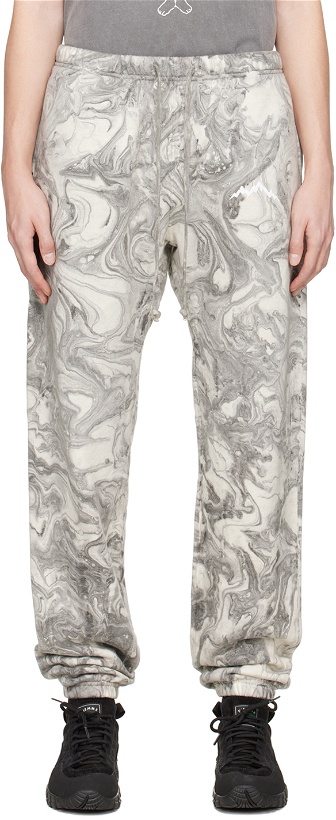 Photo: Afield Out Gray Marble Tie-Dye Lounge Pants