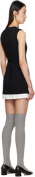 SHUSHU/TONG Black Sleeveless Slim-Fit Minidress