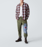 Greg Lauren Patchwork cotton sweatpants
