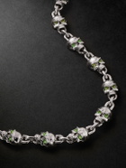 Alex Moss New York - Dead Head 14-Karat White Gold Diamond Chain Necklace