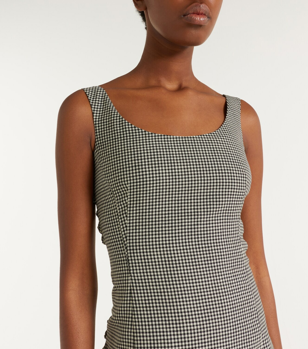 McQueen Gingham midi dress