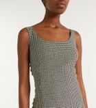 McQueen Gingham midi dress