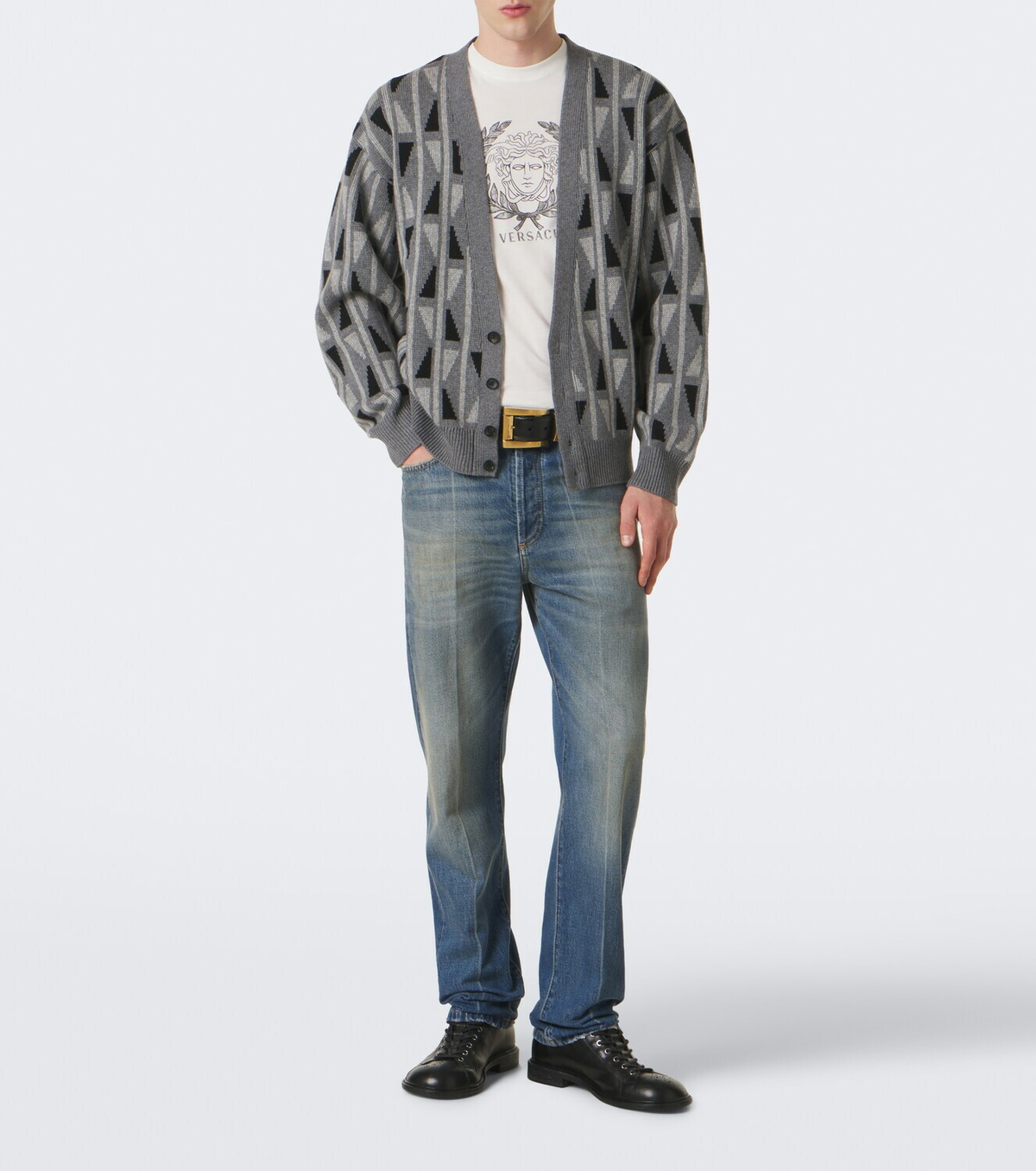 Versace Medusa printed cotton jersey T-shirt
