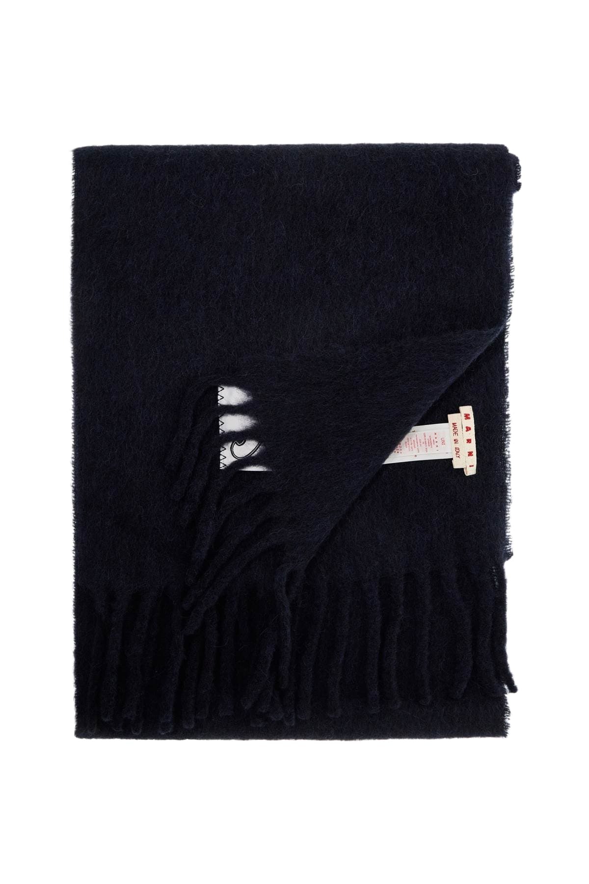 Marni Midnight Blue Alpaca Blend Scarf