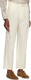 AURALEE Off-White Hard Twist Trousers