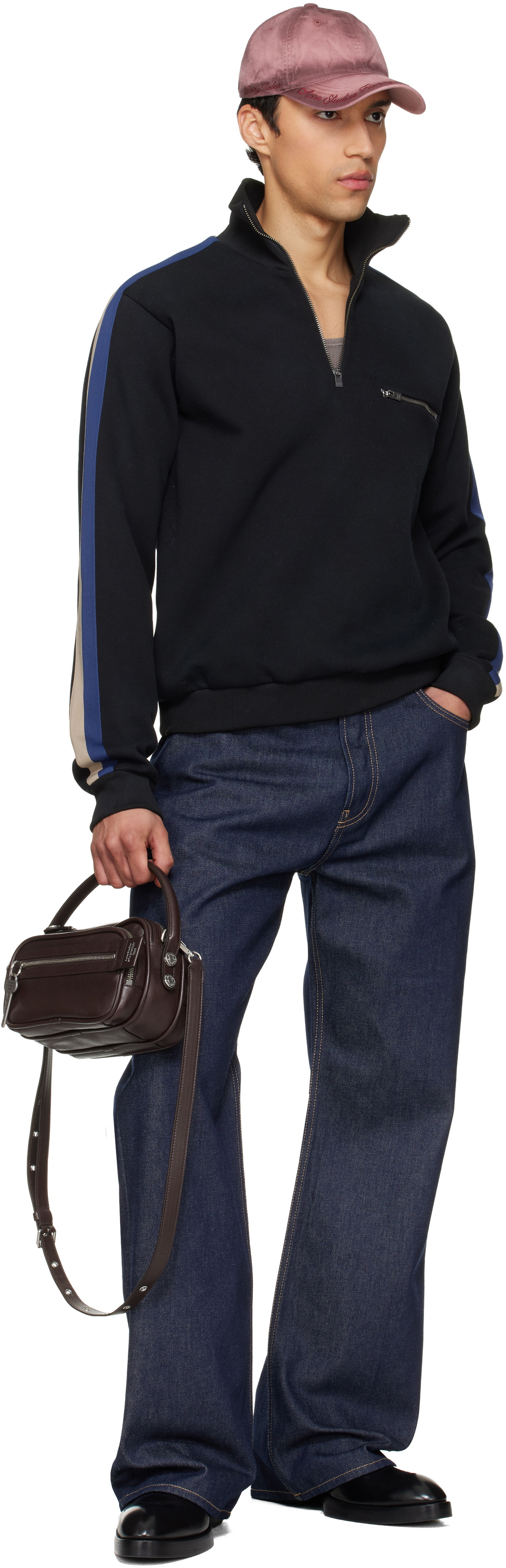 Acne Studios Brown Camero Kit Crossbody Bag