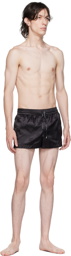 Dolce & Gabbana Black Monogram Swim Shorts