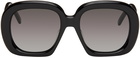LOEWE Black Square Halfmoon Sunglasses