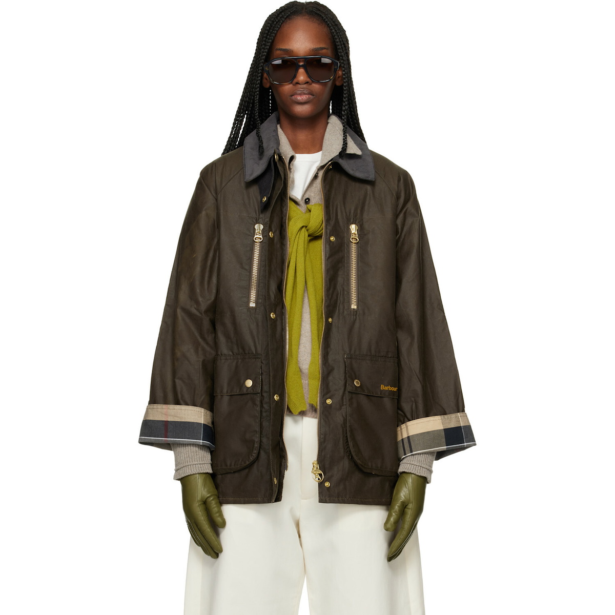Barbour Khaki Argill Waxed Jacket