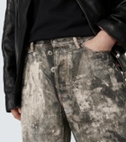 Acne Studios Printed wide-leg jeans