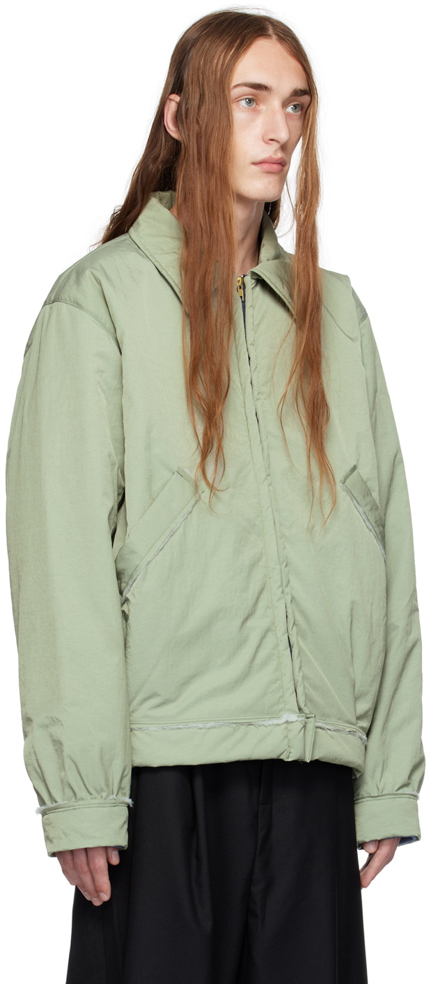 Camiel Fortgens Green Simple Bomber Jacket Camiel Fortgens Camiel Fortgens Green Simple Bomber Jacket Camiel Fortgens