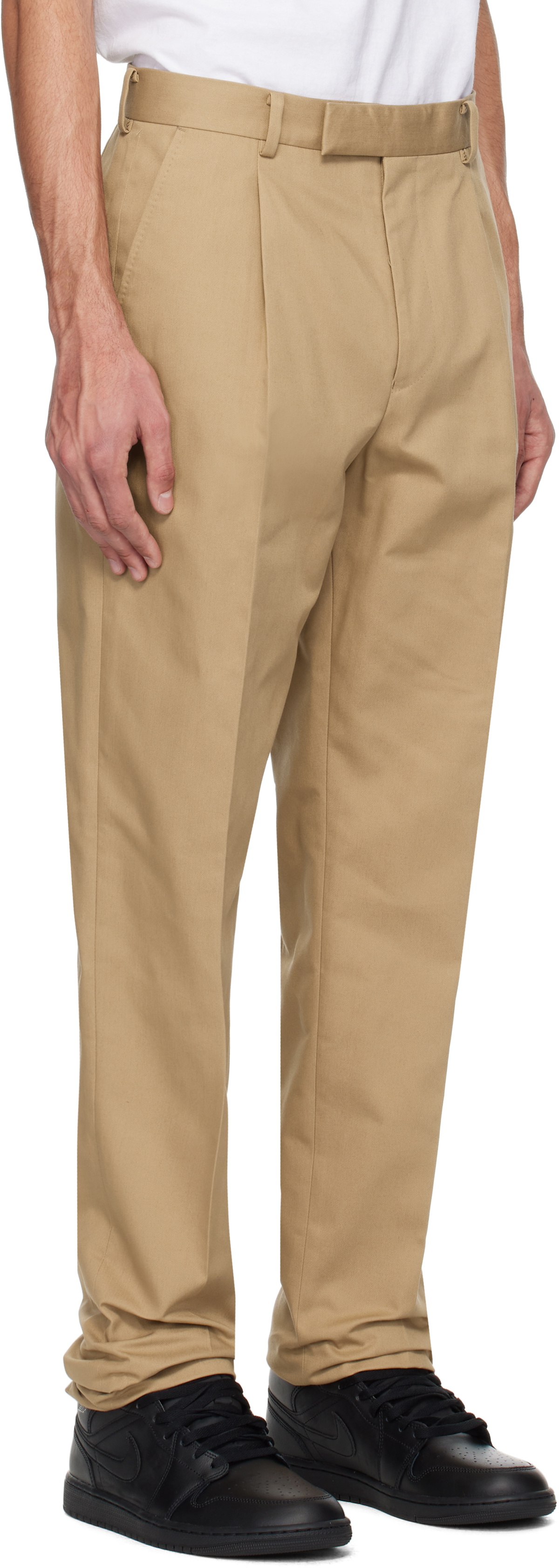 WACKO MARIA Tan Pleated Trousers