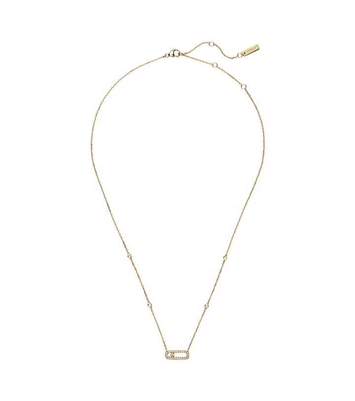 Photo: Messika Move Uno 18kt gold necklace with diamonds