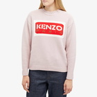 Kenzo Paris Logo Jumper in Faded Pink