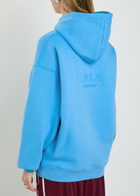 Tala Logo-embossed Cotton-blend Sweatshirt Blue